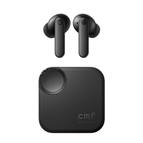 CMF by Nothing Buds 2 Kabellose Ohrhörer mit 48 dB Hybrid ANC, 55 Stunden Akkulaufzeit, 11mm PMI Treiber, 6 HD-Mikrofone und Spatial Audio, IP55 Wasserfest – Dunkelgrau