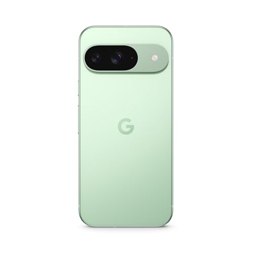 Google Pixel 9 – Android-Smartphone mit Gemini ohne SIM-Lock, erweiterte Kamerafunktion, 24 Stunden Akkulaufzeit und EIN 6,3 Zoll großes Actua-Display – Wintergreen, 128GB
