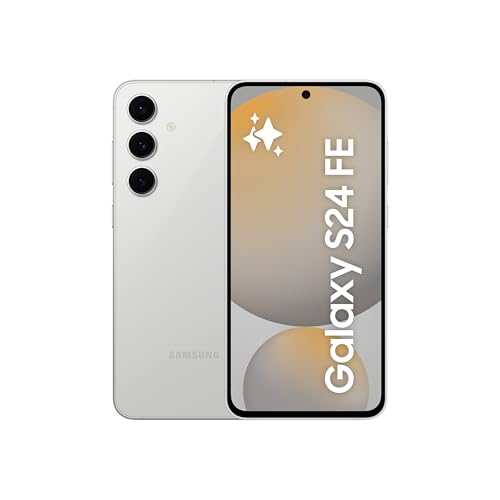 Samsung Galaxy S24 FE 256GB Grau AI Smartphone ohne Vertrag, AI Handy mit Android 15, 8 GB RAM, 256 GB Speicher EU ohne Simlock