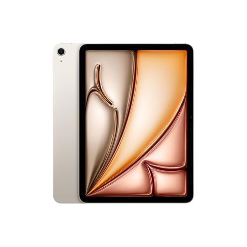 Apple iPad Air 11″ mit M3 Chip: Apple Intelligence, Liquid Retina Display, 128 GB, 12 MP Frontkamera/Rückkamera, WLAN 6E, Touch ID, Batterie für den ganzen Tag – Polarstern