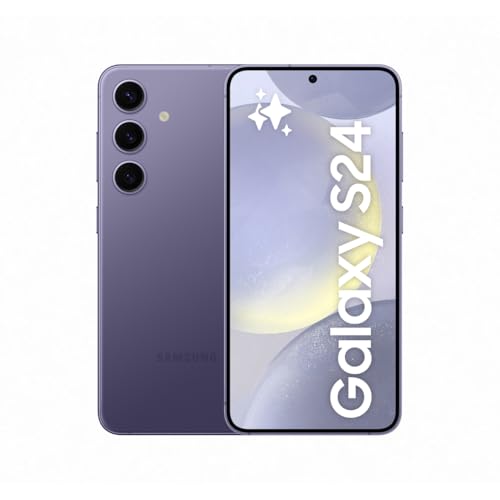 Samsung Galaxy S24 AI Smartphone, Android-Handy ohne Vertrag, 8 GB RAM, 128 GB Speicher, 50-MP-Kamera, Lange Akkulaufzeit, Cobalt Violet, 3 Jahre Herstellergarantie