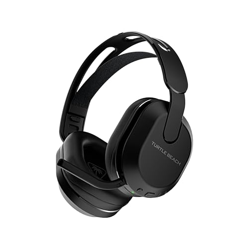 Turtle Beach Stealth 500 Schwarz Playstation Kabelloses Gaming Headset w/ 40hr Stunden und Bluetooth für PS5, PS4, PC