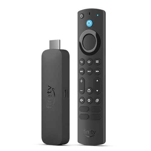 Zertifiziert und generalüberholt Amazon Fire TV Stick 4K Max, unterstützt Streaming über Wi-Fi 6E, Ambient-TV.