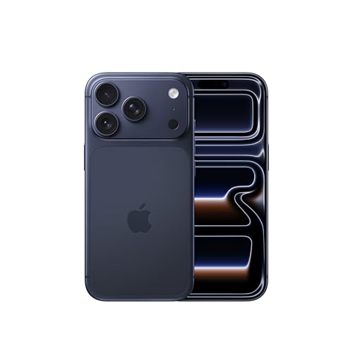 Apple iPhone 17 Pro 256 GB: 6,3" Display mit Promotion bis zu 120 Hz, A19 Pro Chip, bahnbrechende Batterielaufzeit, Pro Fusion Kamera-System mit Center Stage Frontkamera; Tiefblau