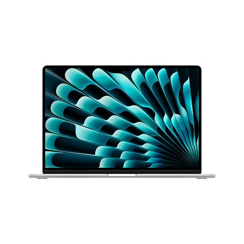 Apple MacBook Air (15″, Apple M4 Chip mit 10‑Core CPU und 10‑Core GPU, 16GB Gemeinsamer Arbeitsspeicher, 256 GB) – Silber