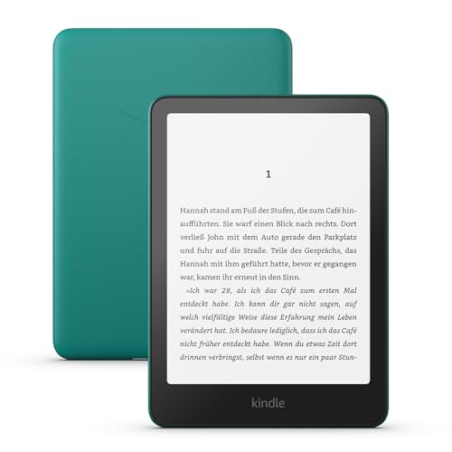 Amazon Kindle Paperwhite (neueste generation) – Unser schnellster Kindle, mit neuem 7-Zoll-Display und wochenlanger Akkulaufzeit – 16 GB – mit Werbung – jadegrün
