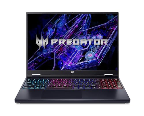 Acer Predator Helios Neo 16 (PHN16-72-93HB) Gaming Laptop | 16" WQXGA IPS 240Hz Display | Intel Core i9-14900HX | 32 GB RAM | 1 TB SSD | NVIDIA GeForce RTX 4070 | Windows 11 | QWERTZ Layout | schwarz