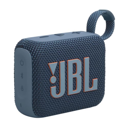 JBL Go 4 – Blau – Tragbare Bluetooth-Lautsprecher-Box mit JBL Pro Sound, tiefem Bass und Playtime-Boost-Funktion – Wasserfest und staubfest – 7 h Laufzeit