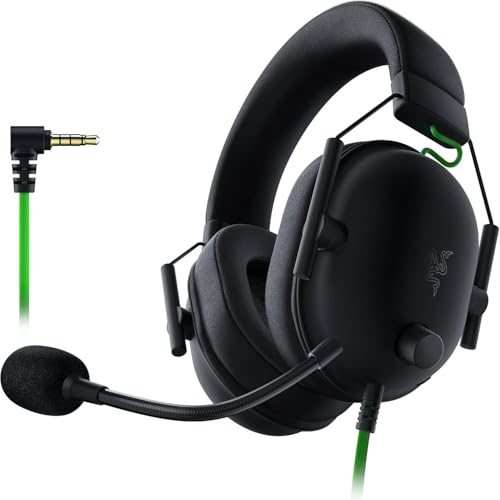 Razer BlackShark V2 X – Premium Esports Gaming Headset (Kabelgebundene Kopfhörer mit 50mm-Treiber, Rauschunterdrückung für PC, Mac, PS4, Xbox One & Switch) Schwarz