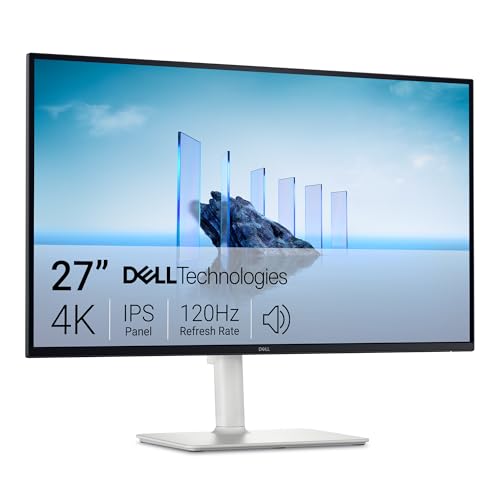Dell 27 Plus Monitor - S2725QS, 4K UHD (3840x2160), 120Hz, IPS, 4ms, AMD FreeSync Premium, 99% sRGB, Höhenverstellbar, Eingebaute Lautsprecher, DisplayPort, 2 HDMI, 3 Jahre Garantie
