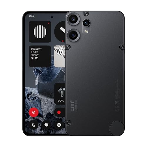 CMF Phone 2 Pro 128GB – 5G Smartphone mit 50MP Kamera und 20x Zoom, 6,77" FHD+ AMOLED Display mit 120Hz, 5000mAh Akku, Nothing OS 3.2 – Schwarz