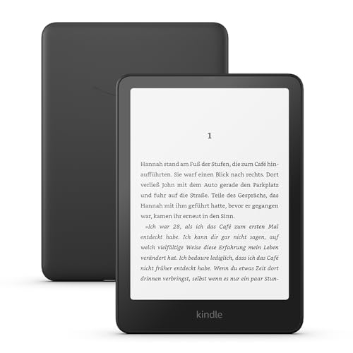 Amazon Kindle Paperwhite (neueste generation) – Unser schnellster Kindle, mit neuem 7-Zoll-Display und wochenlanger Akkulaufzeit – 16 GB – mit Werbung – schwarz