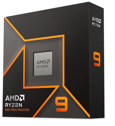 AMD Ryzen 9 9900X Prozessor (Radeon Grafik intergrierte, 12 Kerne/24 Threads, 120W TDP, AM5 Sockel, 76MB Cache, Bis zu 5.6 GHz max Boost Frequenz, Kein Kühler)
