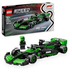 LEGO Speed Champions Kick Sauber F1 Team C44 Rennauto - Spielzeug mit Formel 1 Minifigur zum Sammeln - Bauset - Geschenk für Jungen & Mädchen ab 10 Jahren und Erwachsene Motorsport Fans 77247