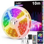 LED Strip 10m, LED Streifen Bluetooth RGB Led Band Selbstklebend mit Fernbedienung und APP. Musik Sync, Timer-Einstellung Dimmbar Led Stripes Lichterkette für Zimmer Partei deko