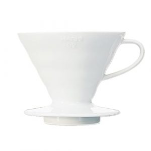 Hario VDC-02W V60 Kaffeefilterhalter, Porzellan, Größe 2, 1-4 Tassen, 300ml, weiß