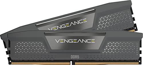 CORSAIR Vengeance DDR5 RAM 32GB (2x16GB) 6400MHz CL36-48-48-104 1.35V AMD Expo Intel XMP 3.0 Desktop-Arbeitsspeicher – Grau (CMK32GX5M2B6400Z36)
