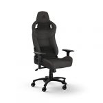 Corsair T3 RUSH Gaming-Stuhl mit Stoffbezug (2023) – Vom Rennsport inspiriertes Design – Bezug aus Weichem – Gepolstertes Nackenkissen – Lendenstütze aus Memory-Schaumstoff – Holzkohle