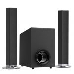 HoYLluDLL 120-W-Soundbar mit Subwoofer für Smart-TV Bluetooth 5.0 Heimkino, Deep Bass-Audiosystem mit BT/ARC/optischem/AUX-Anschluss für TV und PC