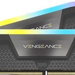 CORSAIR VENGEANCE RGB DDR5 RAM 32GB (2x16GB) 6000MHz CL30-36-36-76 1.40V AMD EXPO Intel XMP 3.0 Desktop-Arbeitsspeicher – Grau (CMH32GX5M2B6000Z30K)
