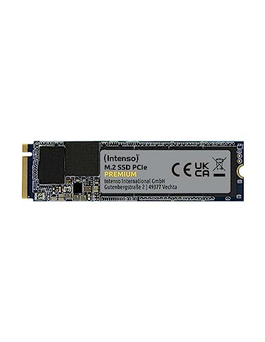 Intenso 1TB M.2 SSD PCIe Premium, bis zu 2100 MB/s, (PCI Express Gen.3×4 NVMe 1.3, Solid State Drive)