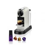 Nespresso EN167.W Citiz Kaffeekapselmaschine, Hochdruckpumpe und ideale Wärmeregelung ohne Aeroccino (Milchaufschäumer), Energiesparfunktion, 1260W, Creme-Weiß, 37.4 x 11.9 x 25.5 cm