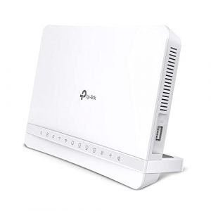 TP-Link VX231v Wi-Fi 6 DSL Router, VDSL2 35b 300 Mbit/s, 4× Gigabit-Ports, AX1800 Dual-Band WLAN, Unterstützt Telekom, O2, 1&1, Nicht Vodafone MIC, nur für Deutschland