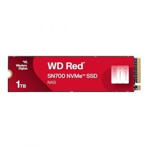 WD Red SN700 1TB NVMe SSD for NAS devices, with robust system responsiveness and exceptional I/O performance