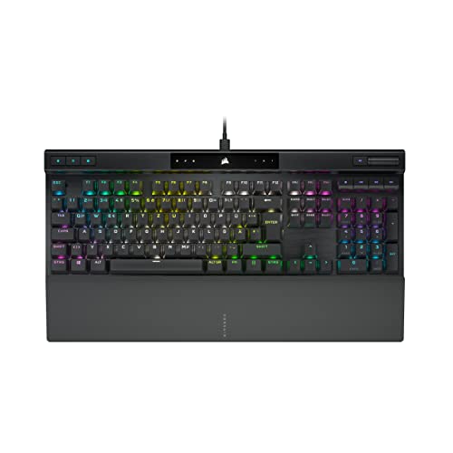 Corsair K70 RGB PRO Mechanische Kabelgebundene Gaming-Tastatur – Cherry MX Red Linear-Schalter, SOCD, PBT Double-Shot Tastenkappen, 8000Hz Hyper-Polling, NKRO, Turnier Schalter, QWERTZ DE – Schwarz