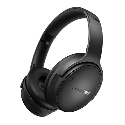 Bose QuietComfort SC Kabellose Kopfhörer mit Mikrofon und Noise-Cancelling, Bluetooth Over-Ear-Kopfhörer mit Noise-Cancelling, bis 24 Stunden Akkulaufzeit, mit Soft Case, Schwarz