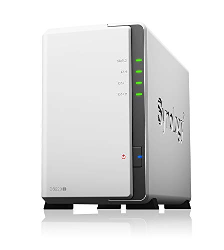 Synology DS220j 8 TB 2 Bay Desktop NAS-Lösung | Installiert mit 2 x 4 TB Seagate IronWolf-Laufwerken