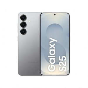 Samsung Galaxy S25 AI Smartphone mit Galaxy AI, Ohne Vertrag, Handy mit Android, 12 GB RAM, 128 GB Speicher, 50-MP-Kamera, Silver Shadow, 3 Jahre Herstellergarantie [Exklusiv auf Amazon]