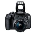 Canon EOS 2000D Spiegelreflexkamera - mit Objektiv EF-S 18-55 IS II (24,1 MP, DIGIC 4+, 7,5 cm (3.0 Zoll) LCD, Display, Full-HD, WIFI, APS-C CMOS-Sensor), schwarz