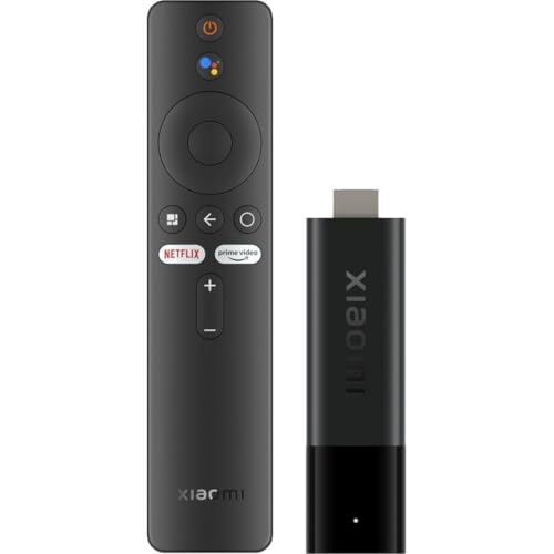 Xiaomi 4K Smart TV Stick (Quad-Core CPU, 2GB RAM, 8GB ROM, Android TV 11 mit Google Playstore, Chromecast, Dolby Atmos & Vision, Bluetooth Fernbedienung mit Google Assistant & Netflix + Prime Video