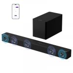 ULTIMEA 5.1ch Soundbar mit Dolby Atmos, VoiceMX, BassMX, APP, Heimkino 4D Surround Sound System, 340W Soundbar für TV Geräte mit Subwoofer, Bluetooth 5.4, Poseidon M60 Boom, Modell 2025