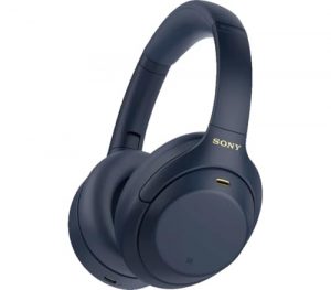 Sony WH-1000XM4 kabellose Bluetooth Noise Cancelling Kopfhörer (30h Akku, Touch Sensor, Schnellladefunktion, optimiert für Amazon Alexa, Headset mit Mikrofon) Midnight Blue