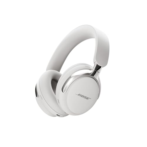 Bose Neu QuietComfort Ultra Bluetooth-Kopfhörer (2. Gen.), kabellose Kopfhörer mit räumlichem Klang, Over-Ear-Noise-Cancelling mit Mikrofon, bis zu 30 Stunden Wiedergabedauer, Rauchweiß