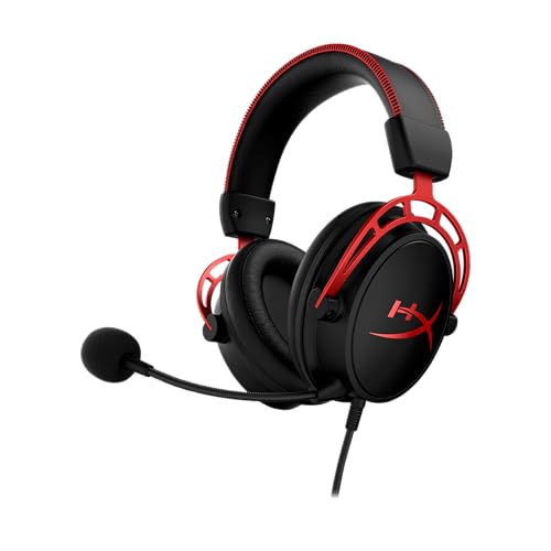 HyperX HX-HSCA-RD Cloud Alpha – Gaming Kopfhörer mit In-Line Audio Control, Kompatibel mit PS5 und Xbox Series X|S