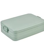 Mepal - Lunchbox Take a Break Large - Brotdose To Go - Für 4 Sandwiches oder 8 Brotscheiben - Meal Prep Box - Essensbox mit Unterteilung - Spülmaschinenfest - 1500 ml - Nordic Sage