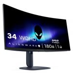 Alienware 34 Gaming Monitor - AW3425DWM, WQHD (3440x1440), 21:9 1500R Curved, 180Hz, VA, 1ms, AMD FreeSync Premium, VESA AdaptiveSync, 95% DCI-P3, HDR400, DisplayPort, 2 HDMI, 3 USB, 3 Jahre Garantie