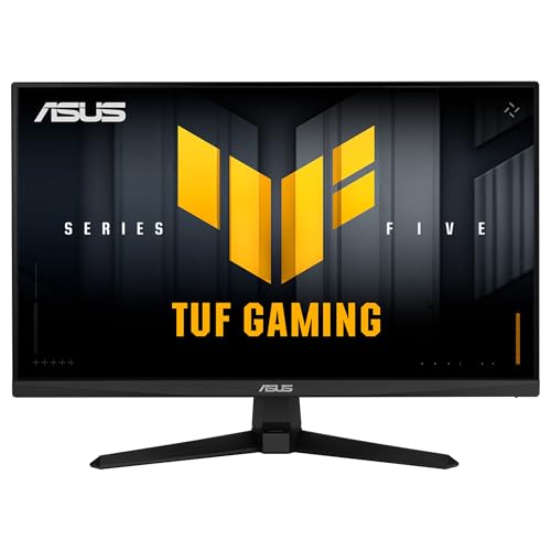 ASUS TUF Gaming VG249QM5A 24 Zoll Full HD Monitor (240 Hz, 0.3ms GtG, Adaptive Sync, FreeSync Premium, Fast-IPS Panel, 16:9, 1920×1080, DisplayPort, HDMI, Speaker)