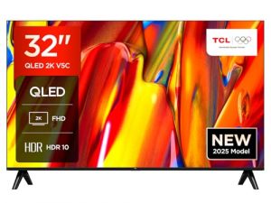 TCL 32V5C - 32“ Full HD Smart QLED Direct LED TV mit Android TV & HDR - Kompatibel mit Google Cast & Google Home, Schlankes Design