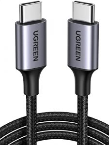 UGREEN USB C auf USB C Kabel 60W PD 3.0, PPS USB-C Ladekabel kompatibel mit iPhone 17 Pro Max,iPhone Air, iPhone 16 15 Pro Max, Galaxy S25 S24 MacBook Air M2 iPad Pro, Air 5/Mini, Pixel 9 usw. (2M)