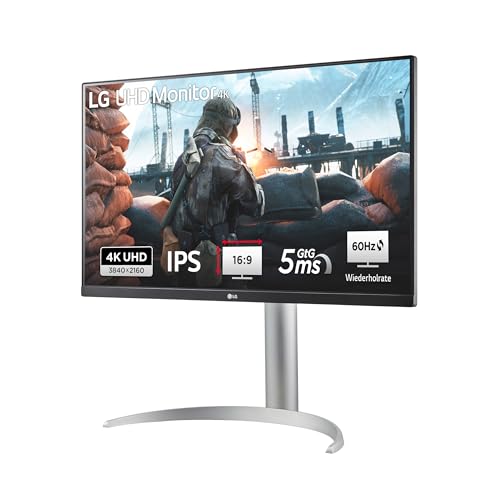 LG, 27 Zoll, Ultra UHD 4K Monitor, 68.4cm, 16:9, Super Resolution, 3840 x 2160, 60Hz, 5ms, HDR10, AMD FreeSync, DCI-P3 95%, DisplayHD 400, 27UP650K-W.AEU - Weiß