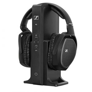 Sennheiser RS 175 Digitaler drahtloser Over-Ear-Kopfhörer - Bassverstärkung und Surround-Sound für Heim- und TV-Entertainment-Systeme, schwarz