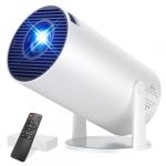 Mini Beamer Unterstützt 4K 1080P, Projektor Tragbarer mit WiFi 6 und Bluetooth 5.4 Beamer Klein 270° Drehen Auto Keystone Android 13.0 Kompatibel mit HDMI/TV Stick/Laptop/Memory Stick