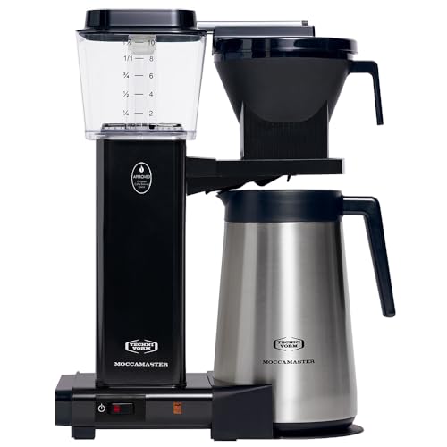 Moccamaster KBGT Thermos, Kaffeemaschine mit Thermoskanne, Filterkaffeemaschine, Schwarz, 1.25 Liter, Farbe