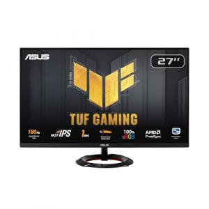 ASUS TUF Gaming VG279Q3R - 27 Zoll Full HD Monitor - 180 Hz, 1ms GtG, G-Sync, FreeSync, Adaptive Sync, ELMB, GameFast Input - Fast-IPS Panel, 16:9, 1920x1080, DisplayPort, HDMI, Speaker