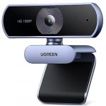 UGREEN Webcam Full HD 1080P/30fps USB A Webcam mit Mikrofon für PC, klares Stereo-Audio, automatische Lichtkorrektur, 85° Ansicht, USB Webcam für Live Streaming, Videoanrufe, Konferenzen, Switch 2
