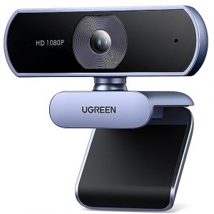 UGREEN Webcam Full HD 1080P/30fps USB A Webcam mit Mikrofon für PC, klares Stereo-Audio, automatische Lichtkorrektur, 85° Ansicht, USB Webcam für Live Streaming, Videoanrufe, Konferenzen, Switch 2